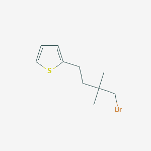 2-(4-Bromo-3,3-dimethylbutyl)thiophene