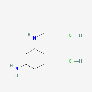 molecular formula C8H20Cl2N2 B13481064 N1-ethylcyclohexane-1,3-diamine dihydrochloride 