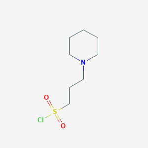 molecular formula C8H16ClNO2S B13481095 3-(Piperidin-1-YL)propane-1-sulfonyl chloride 