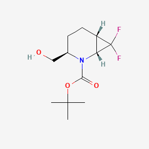 tert-butyl (1R,3R,6S)-7,7-difluoro-3-(hydroxymethyl)-2-azabicyclo[4.1.0]heptane-2-carboxylate