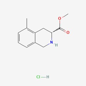 methyl (3R)-5-methyl-1,2,3,4-tetrahydroisoquinoline-3-carboxylate hydrochloride