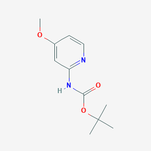 molecular formula C11H16N2O3 B1348118 (4-甲氧基-吡啶-2-基)-氨基甲酸叔丁酯 CAS No. 551950-46-0