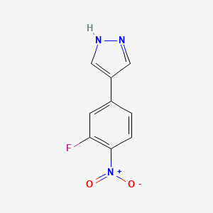 4-(3-fluoro-4-nitrophenyl)-1H-pyrazole