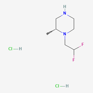 (2R)-1-(2,2-difluoroethyl)-2-methylpiperazine dihydrochloride