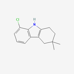 molecular formula C14H16ClN B13481206 8-Chloro-3,3-dimethyl-2,3,4,9-tetrahydro-1h-carbazole 