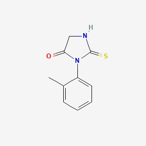 molecular formula C10H10N2OS B1348121 3-(2-甲苯基)-2-硫代咪唑烷-4-酮 CAS No. 32607-34-4