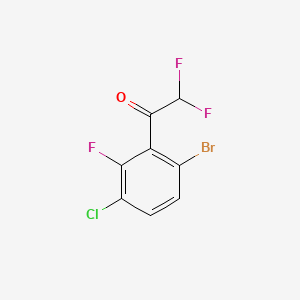 1-(6-Bromo-3-chloro-2-fluorophenyl)-2,2-difluoroethanone