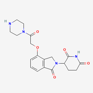 3-[1-Oxo-4-(2-oxo-2-piperazin-1-yl-ethoxy)isoindolin-2-yl]piperidine-2,6-dione