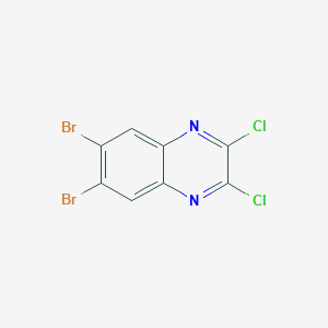 molecular formula C8H2Br2Cl2N2 B13481233 6,7-Dibromo-2,3-dichloroquinoxaline 