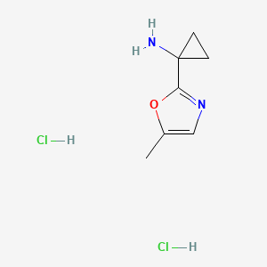 1-(5-Methyl-1,3-oxazol-2-yl)cyclopropan-1-amine dihydrochloride