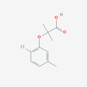 molecular formula C11H13ClO3 B1348128 2-(2-氯-5-甲基苯氧基)-2-甲基丙酸 CAS No. 588692-86-8