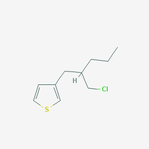 3-(2-(Chloromethyl)pentyl)thiophene