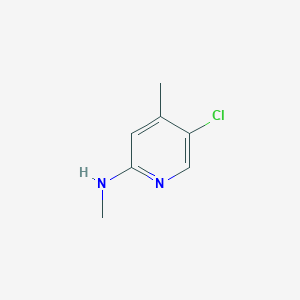 molecular formula C7H9ClN2 B13481360 5-Chloro-N,4-dimethylpyridin-2-amine 