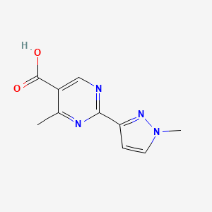 4-Methyl-2-(1-methyl-1h-pyrazol-3-yl)pyrimidine-5-carboxylic acid