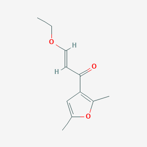 molecular formula C11H14O3 B13481390 1-(2,5-Dimethylfuran-3-yl)-3-ethoxyprop-2-en-1-one 