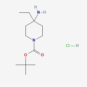 Tert-butyl 4-amino-4-ethylpiperidine-1-carboxylate hydrochloride