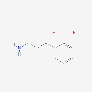 2-Methyl-3-(2-(trifluoromethyl)phenyl)propan-1-amine