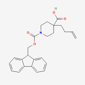 4-(but-3-en-1-yl)-1-{[(9H-fluoren-9-yl)methoxy]carbonyl}piperidine-4-carboxylic acid