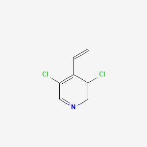 molecular formula C7H5Cl2N B13481433 3,5-Dichloro-4-ethenylpyridine 