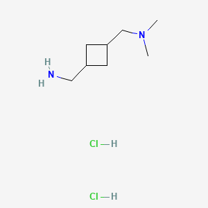 Rac-1-[(1r,3r)-3-[(dimethylamino)methyl]cyclobutyl]methanaminedihydrochloride,trans