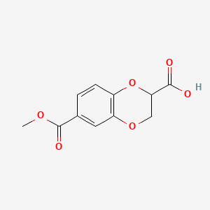 6-(Methoxycarbonyl)-2,3-dihydro-1,4-benzodioxine-2-carboxylic acid