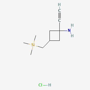 1-ethynyl-3-[(trimethylsilyl)methyl]cyclobutan-1-aminehydrochloride,Mixtureofdiastereomers