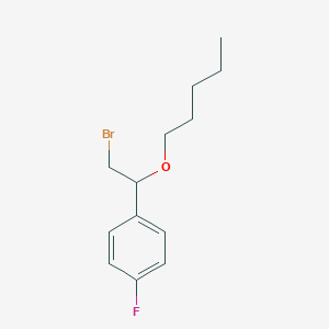 1-(2-Bromo-1-(pentyloxy)ethyl)-4-fluorobenzene