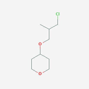 4-(3-Chloro-2-methylpropoxy)tetrahydro-2h-pyran