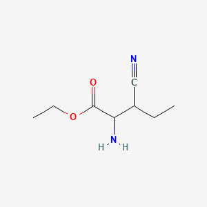 Ethyl 2-amino-3-cyanopentanoate