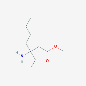 Methyl 3-amino-3-ethylheptanoate