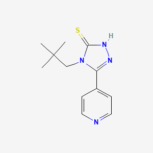 molecular formula C12H16N4S B13481547 4-Neopentyl-5-(pyridin-4-yl)-4h-1,2,4-triazole-3-thiol 