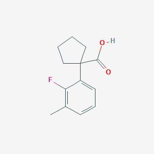 1-(2-Fluoro-3-methylphenyl)cyclopentane-1-carboxylic acid