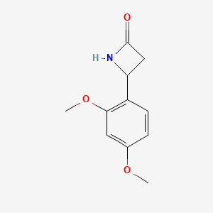 molecular formula C11H13NO3 B13481595 4-(2,4-Dimethoxyphenyl)azetidin-2-one 