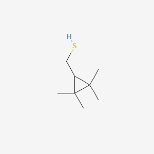 molecular formula C8H16S B13481603 (2,2,3,3-Tetramethylcyclopropyl)methanethiol 