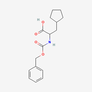 molecular formula C16H21NO4 B13481647 2-{[(Benzyloxy)carbonyl]amino}-3-cyclopentylpropanoic acid 