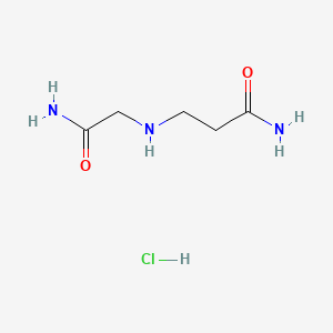 3-[(Carbamoylmethyl)amino]propanamide hydrochloride