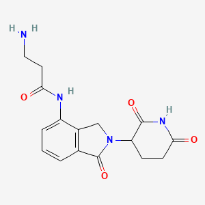 molecular formula C16H18N4O4 B13481680 3-amino-N-(2-(2,6-dioxopiperidin-3-yl)-1-oxoisoindolin-4-yl)propanamide 