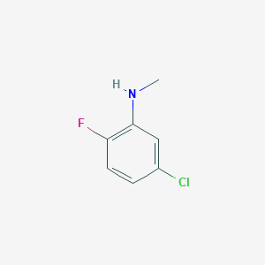 molecular formula C7H7ClFN B13481695 5-Chloro-2-fluoro-N-methylaniline 