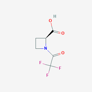 molecular formula C6H6F3NO3 B13481703 (2S)-1-(Trifluoroacetyl)azetidine-2-carboxylic acid CAS No. 255882-90-7