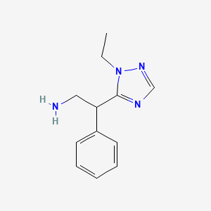 2-(1-Ethyl-1h-1,2,4-triazol-5-yl)-2-phenylethan-1-amine