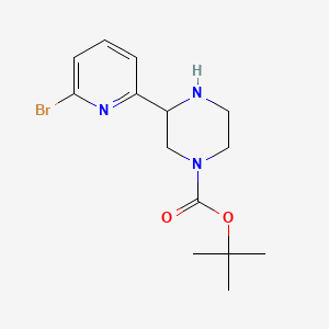 molecular formula C14H20BrN3O2 B13481722 Tert-butyl 3-(6-bromopyridin-2-yl)piperazine-1-carboxylate 