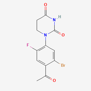 1-(4-Acetyl-5-bromo-2-fluoro-phenyl)hexahydropyrimidine-2,4-dione