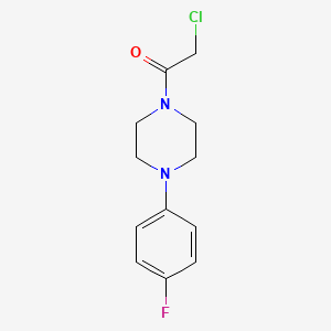 molecular formula C12H14ClFN2O B1348176 1-(氯乙酰)-4-(4-氟苯基)哌嗪 CAS No. 330601-48-4
