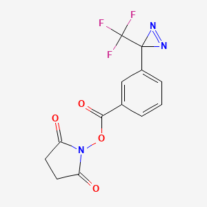 (2,5-dioxopyrrolidin-1-yl) 3-[3-(trifluoromethyl)diazirin-3-yl]benzoate