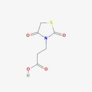 molecular formula C6H7NO4S B1348184 3-(2,4-二氧代-噻唑烷-3-基)-丙酸 CAS No. 49629-36-9