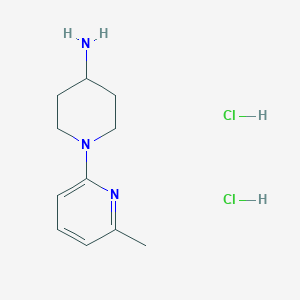 molecular formula C11H19Cl2N3 B13481861 1-(6-Methylpyridin-2-yl)piperidin-4-amine dihydrochloride 