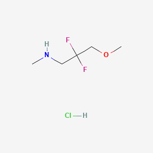 molecular formula C5H12ClF2NO B13481879 (2,2-Difluoro-3-methoxypropyl)(methyl)amine hydrochloride 