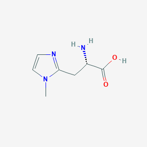 molecular formula C7H11N3O2 B13481883 (2S)-2-amino-3-(1-methyl-1H-imidazol-2-yl)propanoic acid 