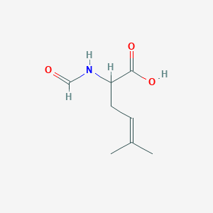 molecular formula C8H13NO3 B13481886 2-Formamido-5-methylhex-4-enoic acid 