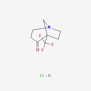 5-(Trifluoromethyl)-1-azabicyclo[3.2.1]octan-4-one hydrochloride